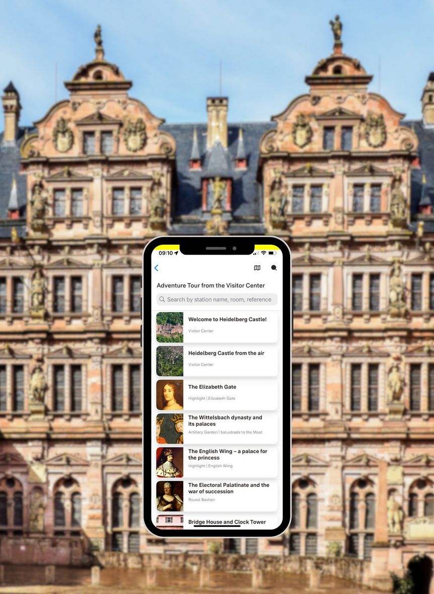 Photo: points Gesellschaft für digitale Informationssysteme mbH Heidelberg Castle, discovery tour highlight