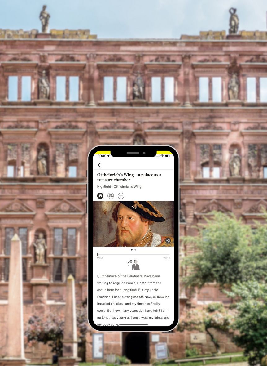 Photo: points Gesellschaft für digitale Informationssysteme mbH Heidelberg Castle, discovery tour highlight station