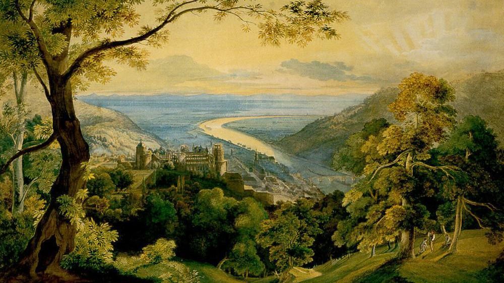 Foto: Wikimedia Commons, gemeinfrei Schloss Heidelberg, Gemälde von Carl Rottmann, 1815