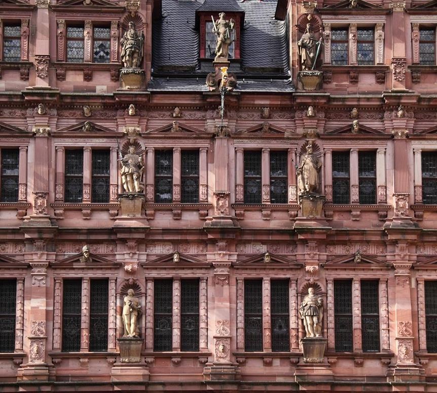 Ansicht des Friedrichsbaus von Schloss Heidelberg